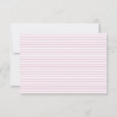 Pastel Lavendel Gestreepte Trouw RSVP Kaartje (Achterkant)