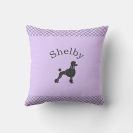 Pastel Lavendel Poodle Persoonlijke Matching Kussen