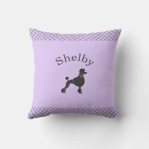 Pastel Lavendel Poodle Persoonlijke Matching Kussen