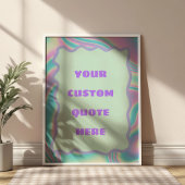 Pastel Lavendel, Roze & Blauwe Aangepaste Citaat Poster