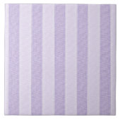 Pastel Lavendel Stripes Tegeltje (Voorkant)