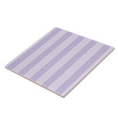 Pastel Lavendel Stripes Tegeltje (Zijkant)