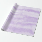 Pastel Lavendel Tie-Dye Watercolor Effect Cadeaupapier (Uitgerold)