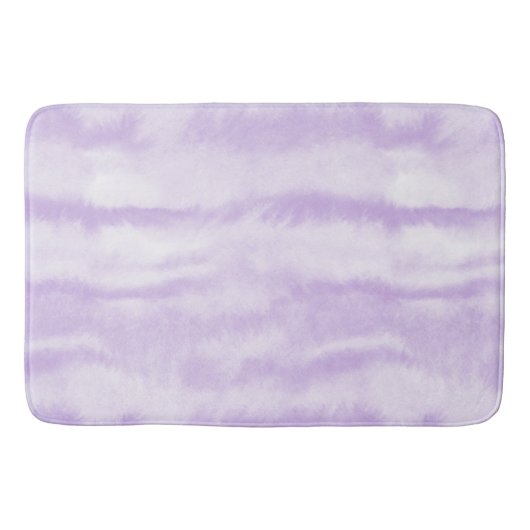 Pastel Lavendel Tie-Dye Waterverfeffect Badmat (Voorkant)