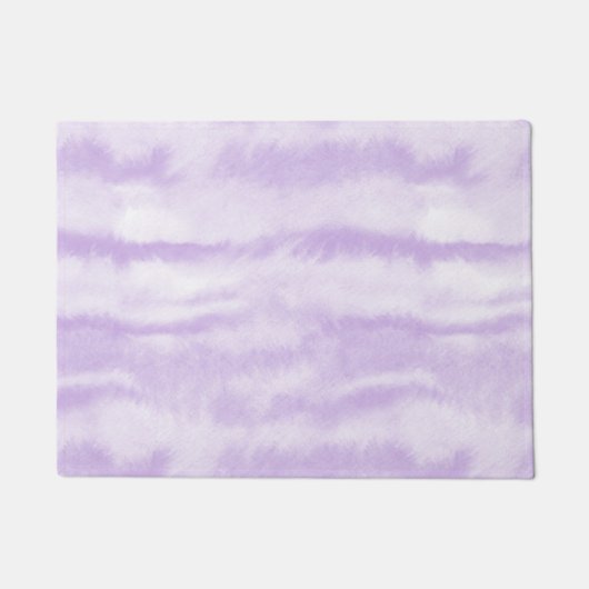 Pastel Lavendel Tie-Dye Waterverfeffect Deurmat (Voorkant)