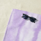 Pastel Lavendel Tie-Dye Waterverfeffect Strandlaken (In situ)
