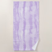Pastel Lavendel Tie-Dye Waterverfeffect Strandlaken (Voorkant)