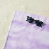 Pastel Lavendel Tie-Dye Waterverfeffect Strandlaken (In situ)