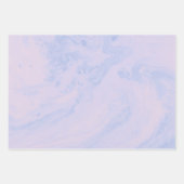 Pastel Lavender Abstract Vloeibaar Inktpatroon Inpakpapier Vel (Voorkant)