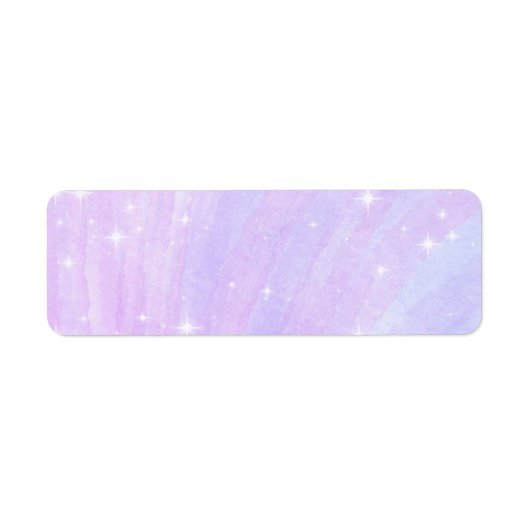 Pastel Lavender Adresetiketten Etiket (Voorkant)