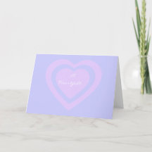 Pastel Lavender and Pink Heartfelt Thank You