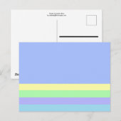 Pastel Lavender Blue Briefkaart (Voorkant / Achterkant)