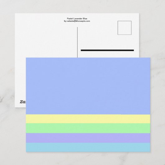 Pastel Lavender Blue Briefkaart (Voorkant / Achterkant)