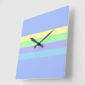 Pastel Lavender Blue Vierkante Klok (Hoek)