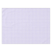 Pastel Lavender Gingham Controleert patroontablet Tafelkleed (Voorkant (Horizontaal))