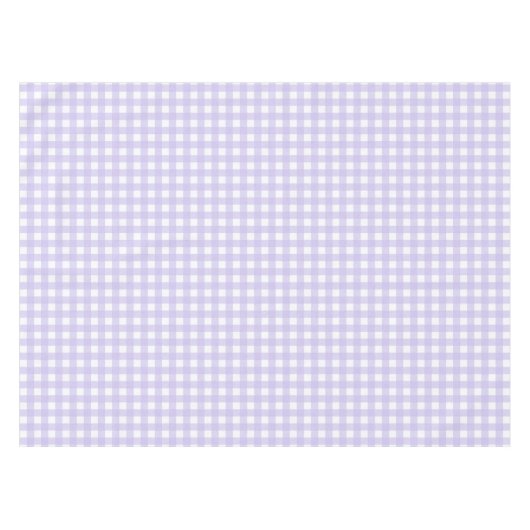 Pastel Lavender Gingham Controleert patroontablet Tafelkleed (Voorkant (Horizontaal))