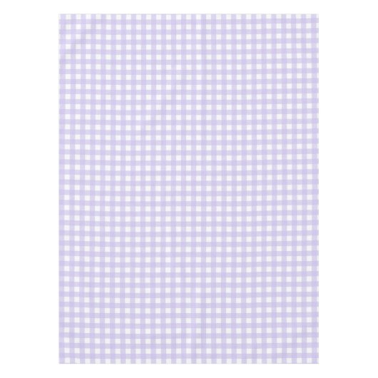 Pastel Lavender Gingham Controleert patroontablet Tafelkleed (Voorkant)