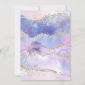 Pastel Lavender Gold Marble Arch Muslim Wedding Kaart (Achterkant)