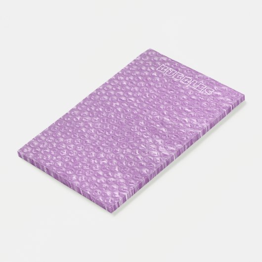 Pastel Lavender Grape Pop Bubble Wrap Purple Post-it® Notes (Schuin)