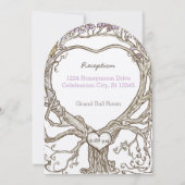 Pastel Lavender Lila Plum Boho Heart Shaped Kaart (Achterkant)