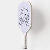 Pastel Lavender Lilac Monogram Initial Classic Pickleball Paddle (Links)