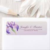 Pastel Lavender Paars Flower Natural Spa Etiket (Insitu)