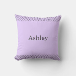 Pastel Lavender Poodle Personalized Matching  Kussen