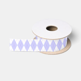 Pastel Lavender Pset Argyle Patroon Satijnen Lint