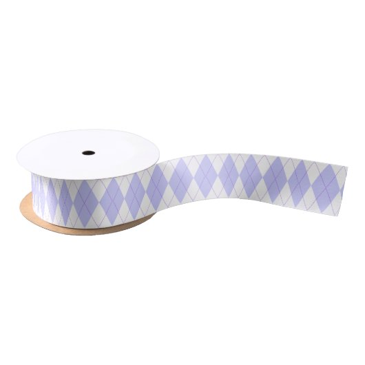 Pastel Lavender Pset Argyle Patroon Satijnen Lint (Spoel)