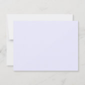 Pastel Lavender Wavy Frame Note Card Kaart (Achterkant)