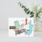 Pastel LBI Love Collage Briefkaart (Staand voorkant)