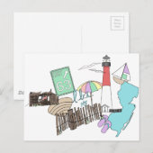 Pastel LBI Love Collage Briefkaart (Voorkant / Achterkant)