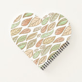 Pastel Leaf Drift  Notitieboek (Achterkant)