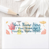 Pastel Leaves Etiket (Insitu)