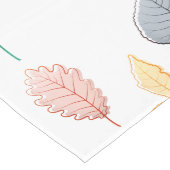 Pastel Leaves Lange Tafelloper (Hoek)