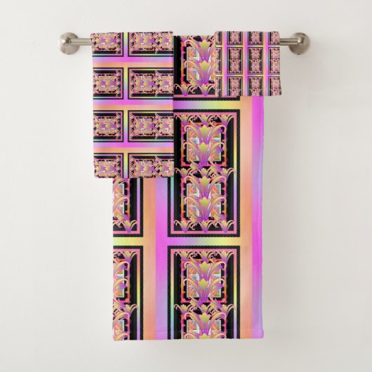 Pastel Lelies Bad Handdoek (Insitu)