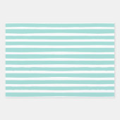 Pastel Lemon Fun Stripes Stippen Summer Inpakpapier Vel (Voorkant 2)