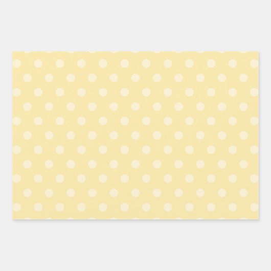 Pastel Lemon Fun Stripes Stippen Summer Inpakpapier Vel (Voorkant 3)