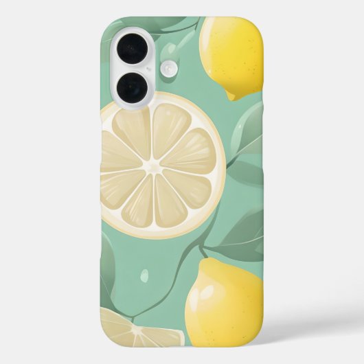 Pastel Lemon Iphone Case (Achterkant)