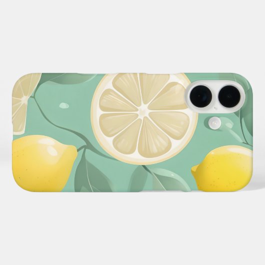 Pastel Lemon Iphone Case (Achterkant (horizontaal))