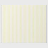 Pastel Lemon Yellow and White Stripes Pale Yellow Cadeaupapier (Vlak)