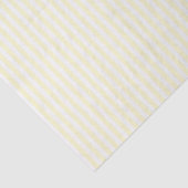 Pastel Lemon Yellow and White Stripes Pale Yellow Tissuepapier (Detail)