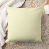 Pastel Lemon Yellow Bleek Soft Meringue Yellow Kussen (Deken)