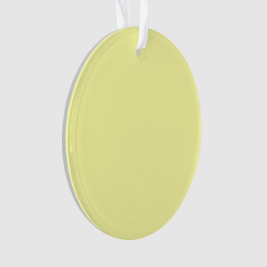 Pastel Lemon Yellow Ornament (voorkant)