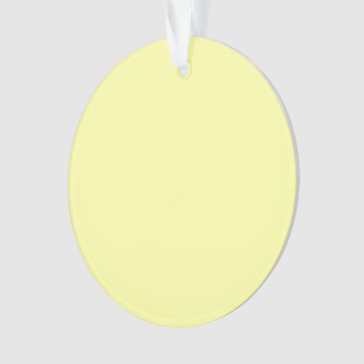 Pastel Lemon Yellow Ornament (voorkant)