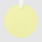 Pastel Lemon Yellow Ornament (voorkant)