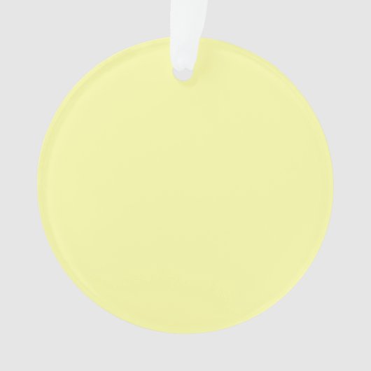 Pastel Lemon Yellow Ornament (voorkant)