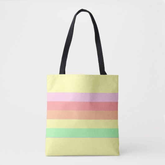 Pastel Lemon Yellow Tote Bag (Voorkant)