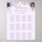 Pastel Lente Bloem Bruiloft Zitgrafiek Poster (Voorkant)