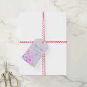 Pastel Lente Bloemen Gelukkig Pasen Cadeaulabel (Met Touw)
